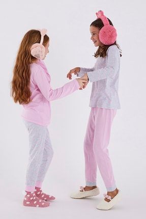 Kız Çocuk Better Together 4lü Pijama Takımı PNSSWW4921SK-MIX