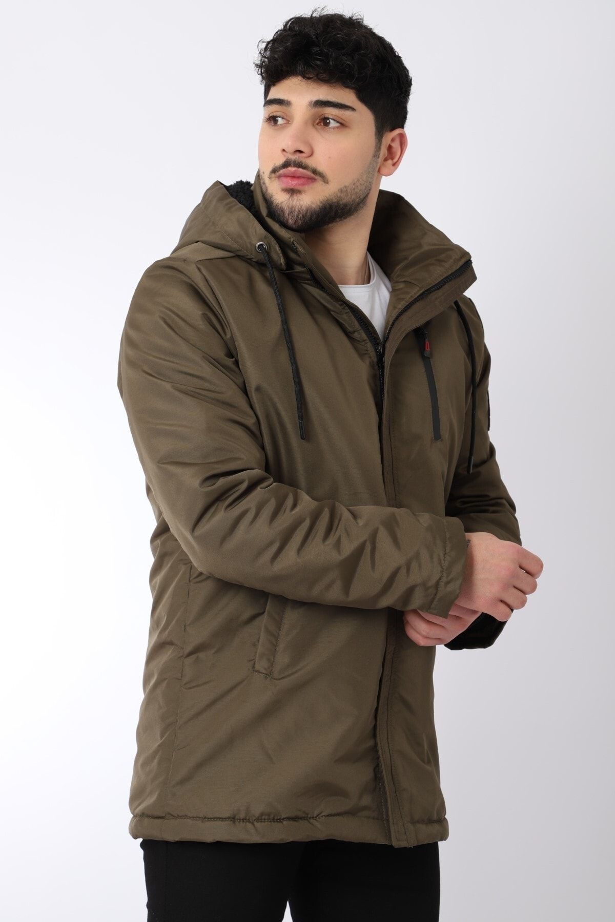 Stilkombin Stil Kombin Içi Kürk Astarlı Su Geçirmez Mont&amp;kaban&amp;parka IB10447