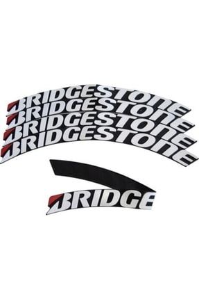 Lastik Yazısı Beyaz Bridgestone - Bridgestone Lastik Yazı - Yanında Oto Kokusu Hediyemizdir. 5649833607