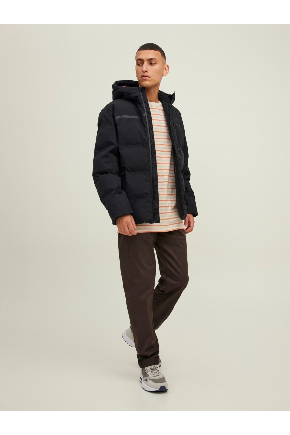 Jack Jones Jcoheat Puffer Jacket Sn Erkek Mont 3m Thinsulate Su Ve R zgar Ge irmez Kap onlu Mont