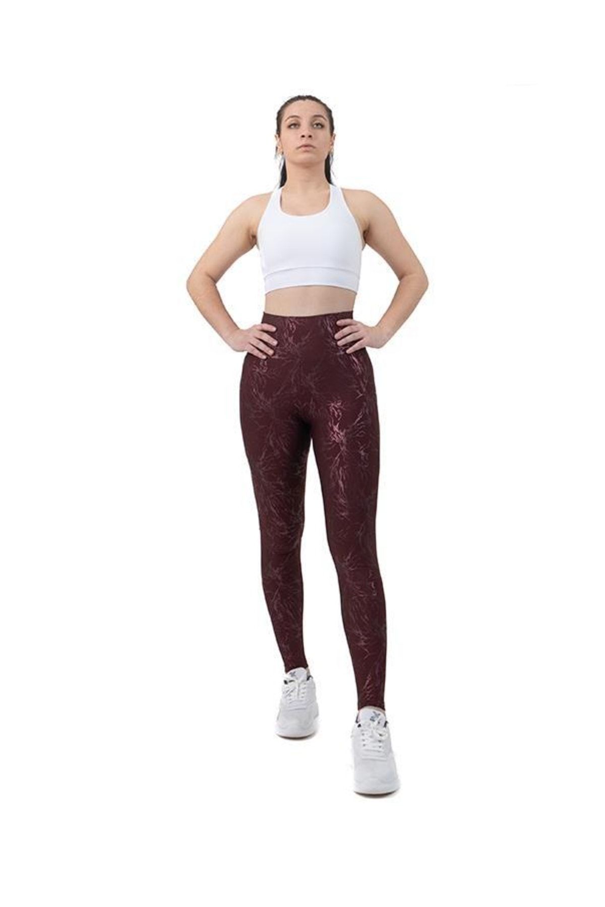 glintfit-طماق رياضية لامعة عالية الخصر مع جيوب 2