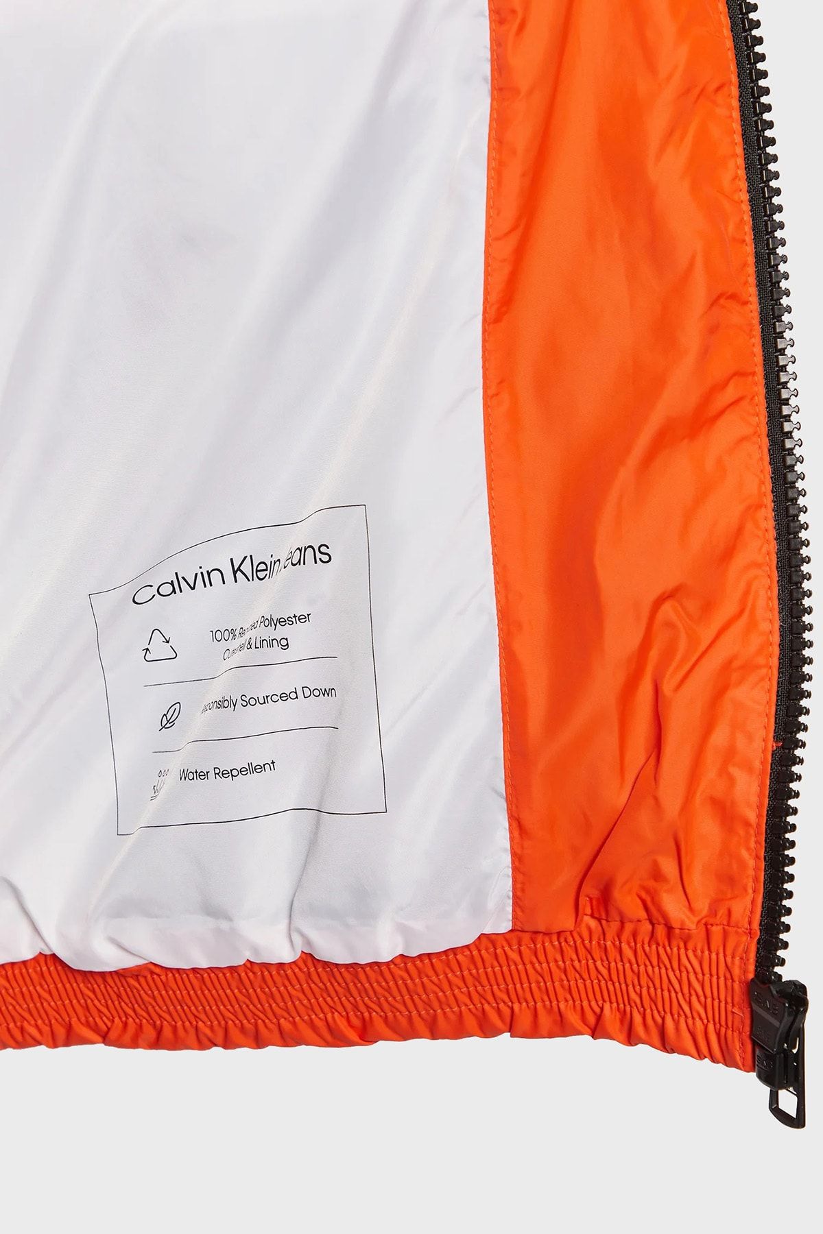 Calvin klein jeans orange shop logo popover jacket