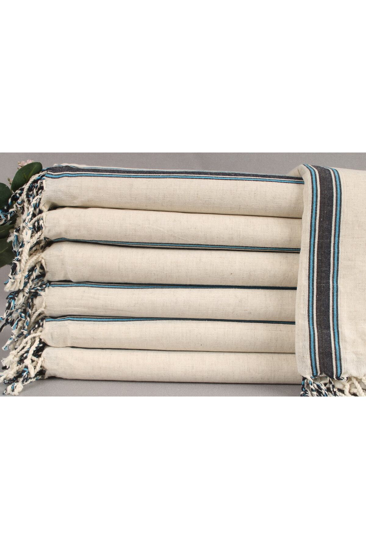 Peshtemal Navy blue-turquoise Bath Peshtemal 95x180 Cm Cotton Peshtemal Peshtemal
