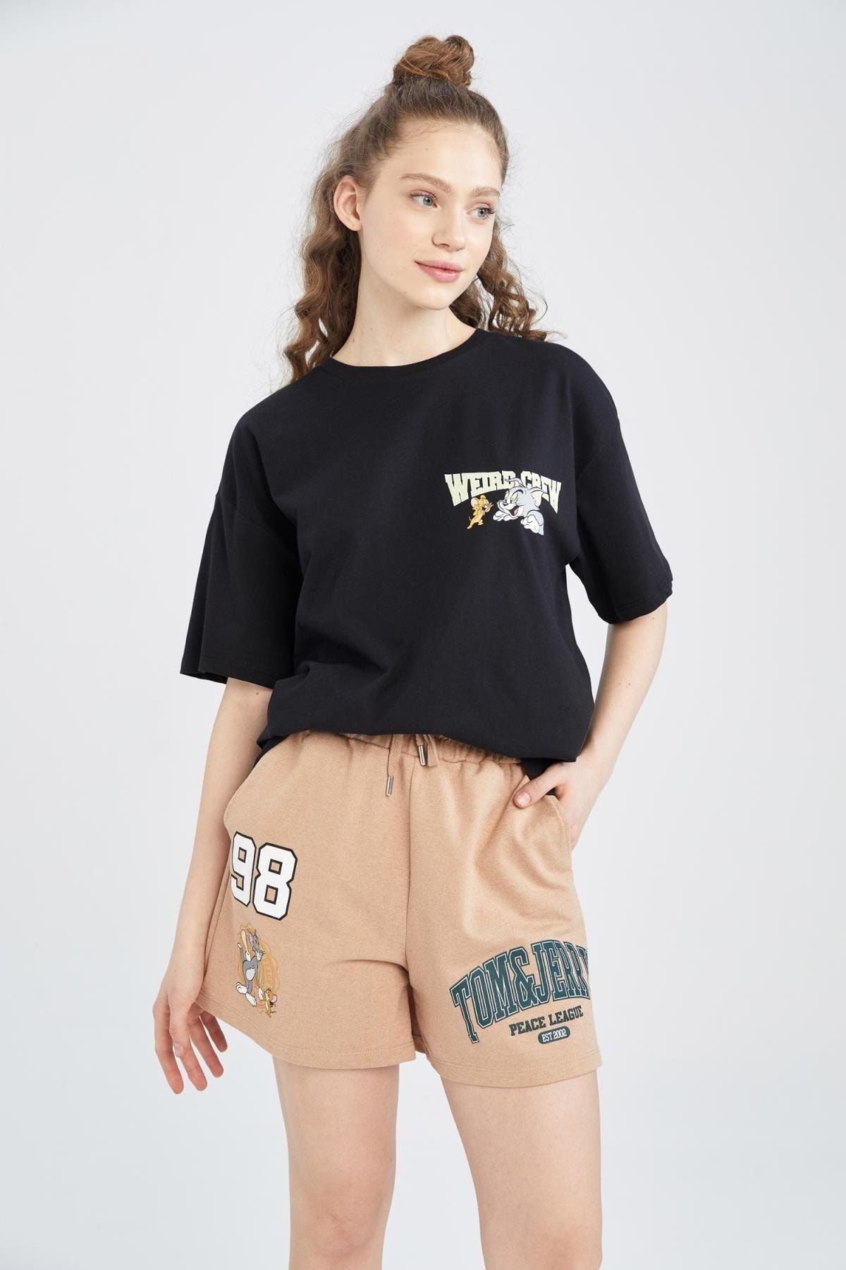 DeFacto-Cool Tom & Jerry Printed Shorts 3