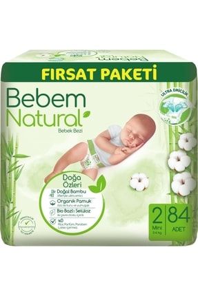 Bebek Bezi Natural Beden:2 (3-6kg) Mini 84 Adet Fırsat Pk 5200483