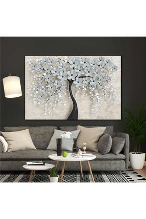 Inci Çiçekli Ağaç Dekoratif Moder Kanvas Tablo T2020082