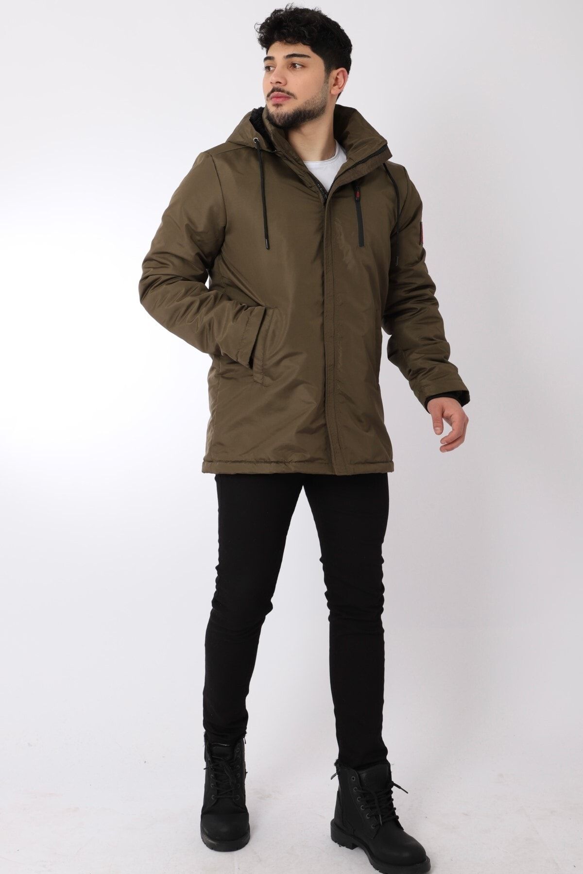 Stilkombin Stil Kombin Içi Kürk Astarlı Su Geçirmez Mont&amp;kaban&amp;parka IB10447