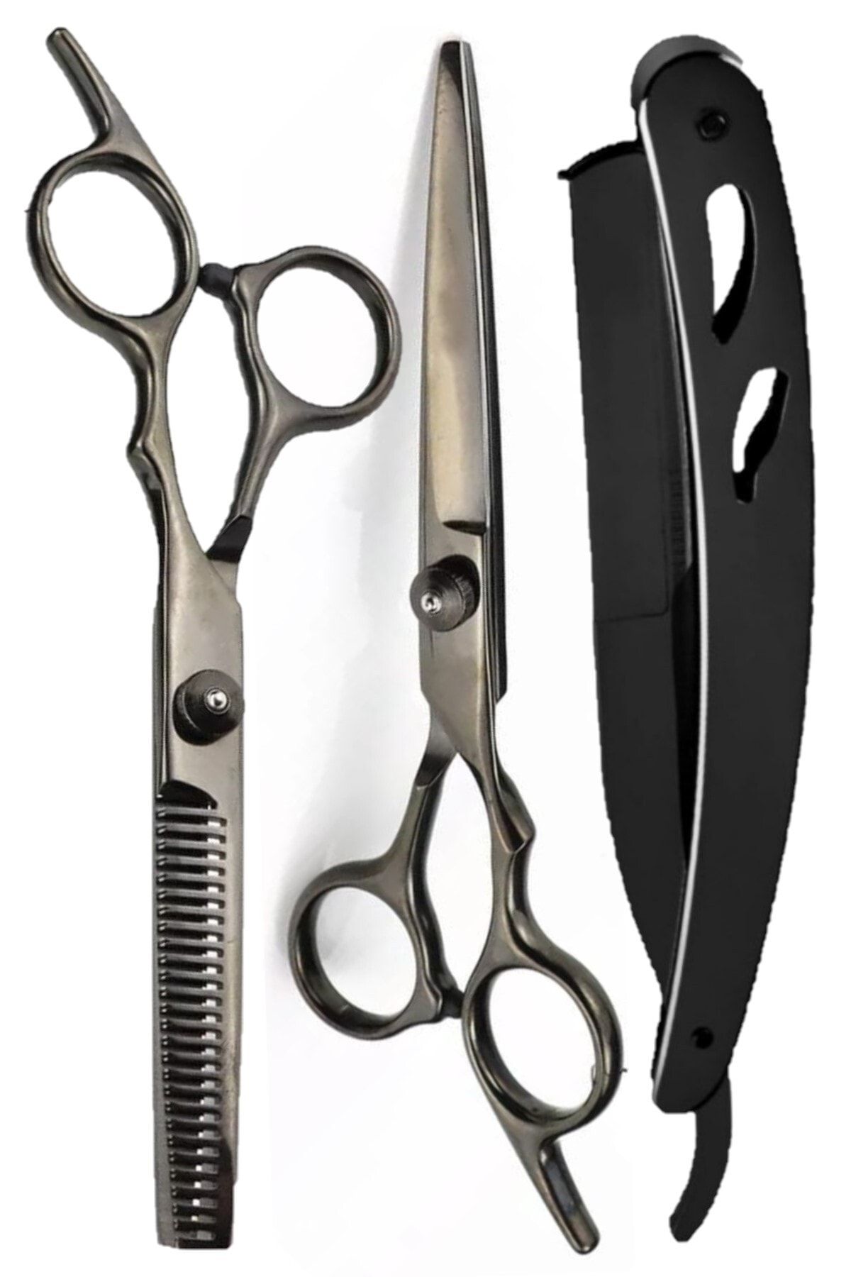 Qualis Shave U3 Razor M8 Cutting Thinning Scissors Set - 6inch/15cm