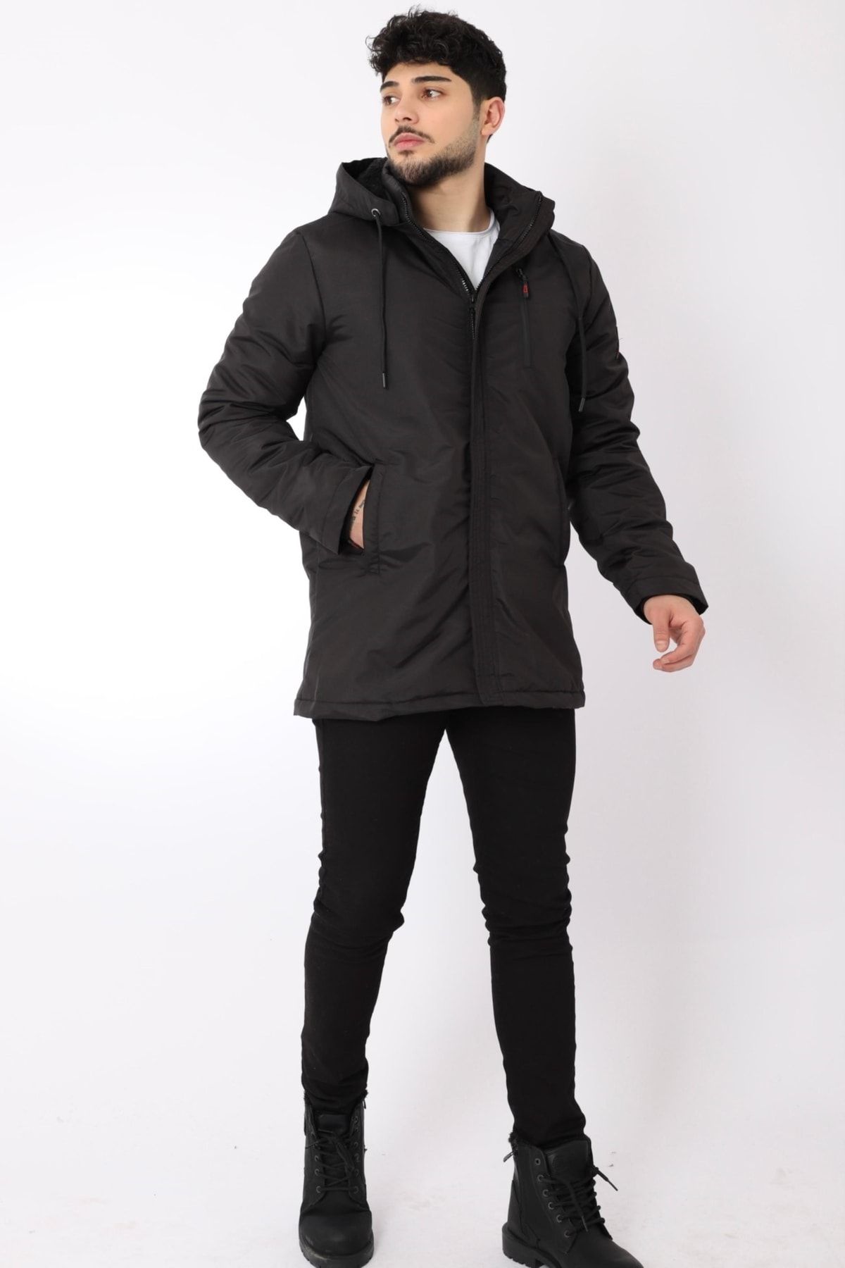 Stilkombin Stil Kombin Içi Kürk Astarlı Su Geçirmez Mont&amp;kaban&amp;parka IB10440