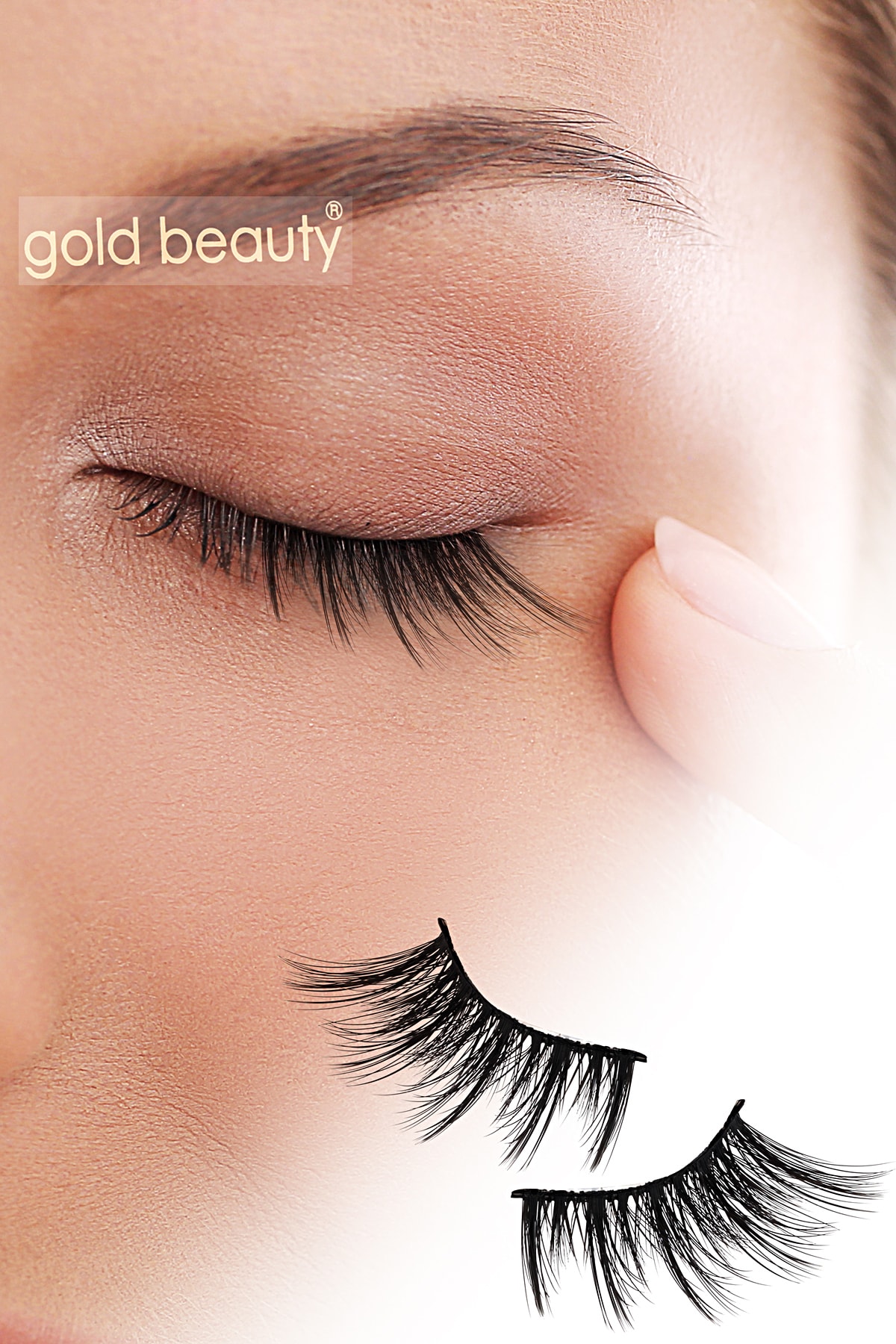 Gold Beauty Kolay Uygulanabilir Cat Eyes Yarım Ipek Takma Kirpik