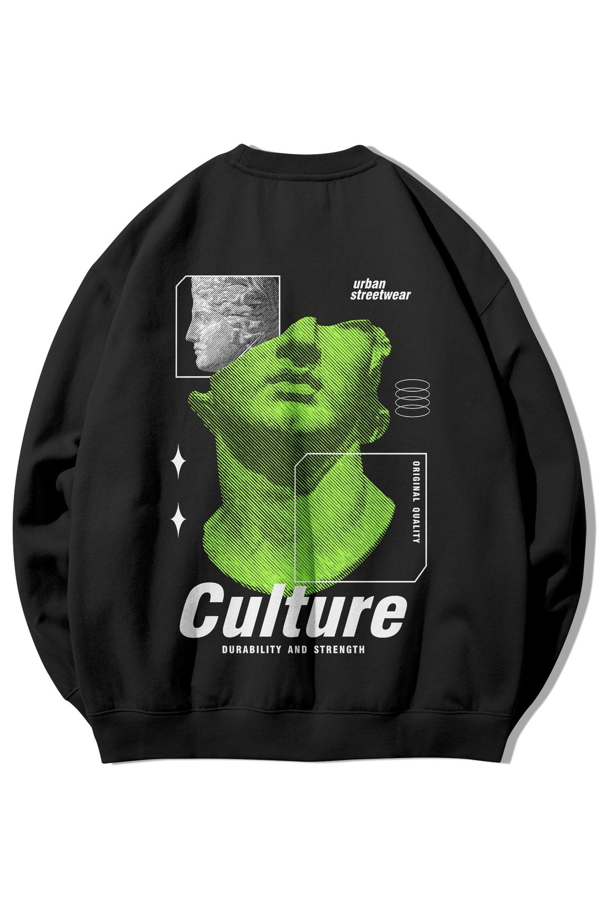 ROCKS Culture 2 Back Printed Oversize Sweatshirt