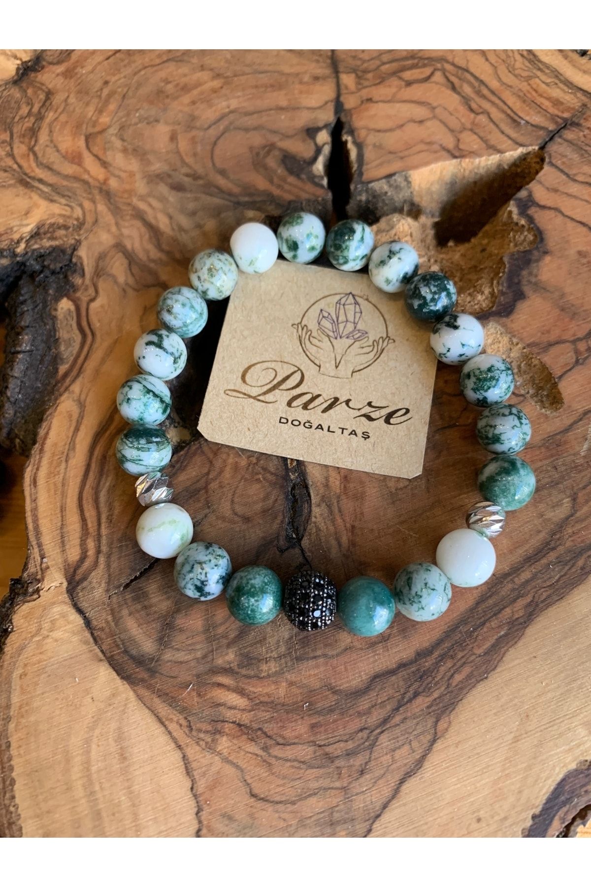 parze do alta Moss Agate Bracelet