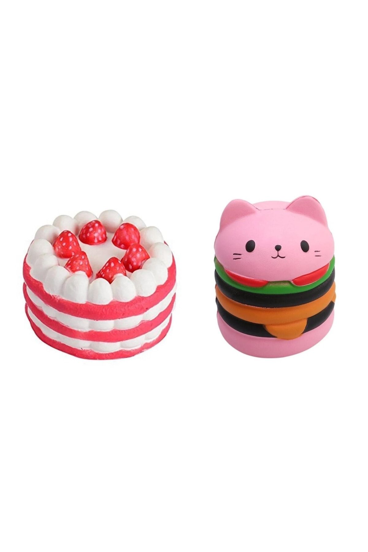 YILDIRIM OYUNCAK Squishy Pasta Ve Hamburger 2'li Set