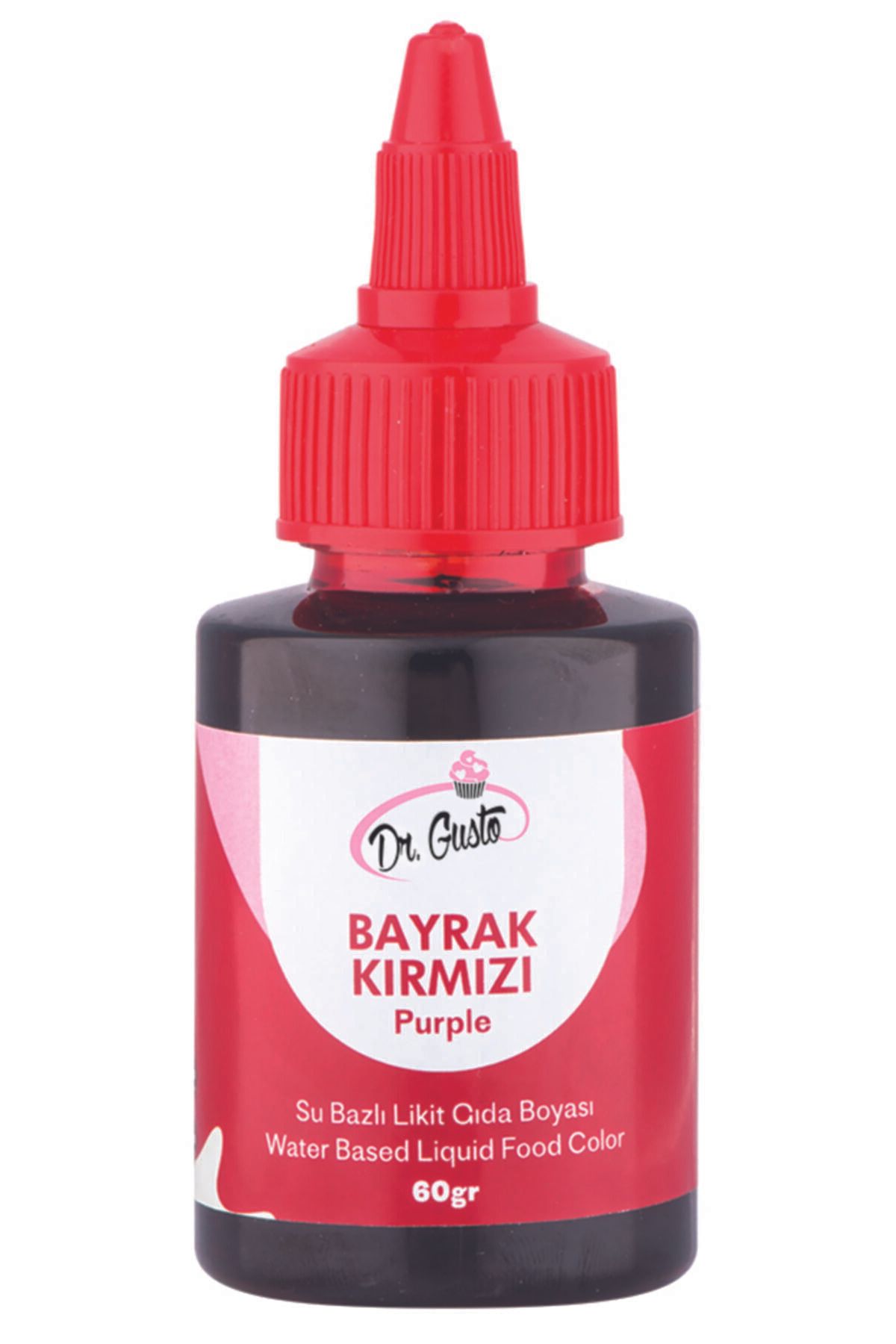 Dr. Gusto Bayrak Kırmızı Sıvı Gıda Boyası 60 Gr