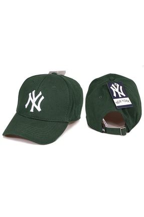 Yankee Ny Nakışlı Baseball Şapka Yeşil Beyaz NYTRM001