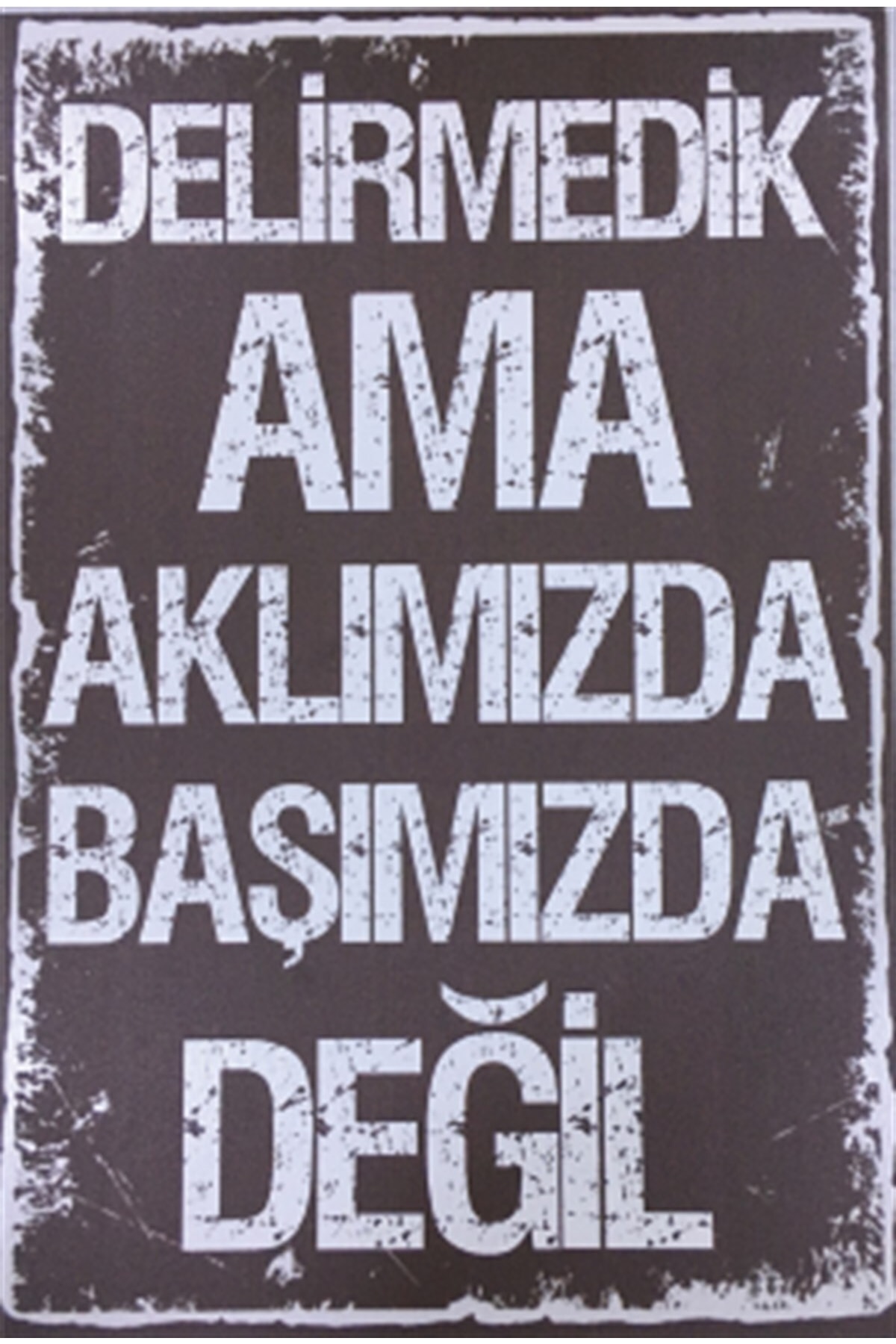 We Are Not Crazy But Funny Words Graffiti Retro Wooden Poster