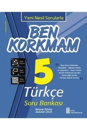 5.sınıf Yeni Nesil Ben Korkmam Türkçe Soru Bankası ATA 470