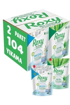 Roxy Bio Clean Sabun Tozu Karma Set 1.6 1.6kg:3.2kg Bahar Çiçekleri Aloe Vera (104 YIKAMA) PAKETDALAN66