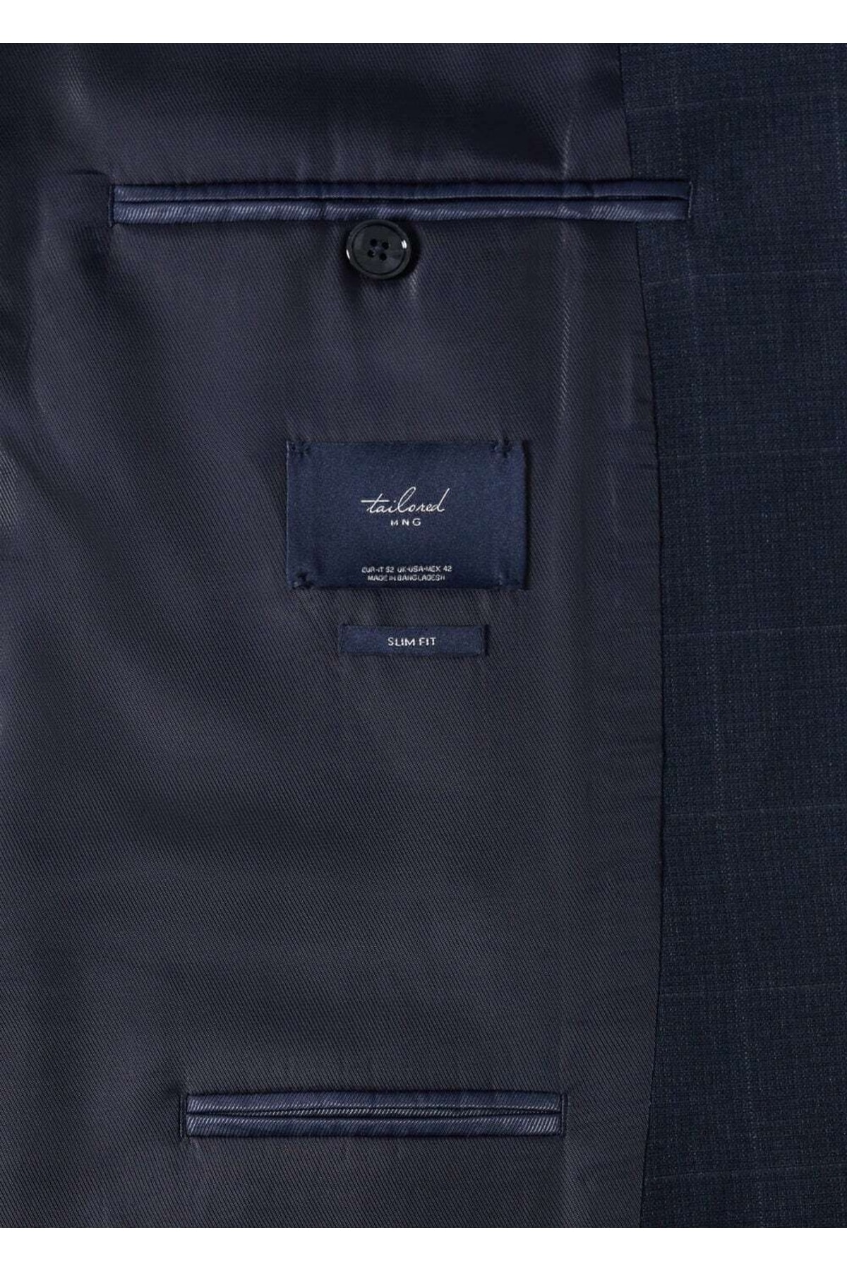 ژاکت مردانه آبی سرمه ای منگو | 37040053 اورجینال - تصویر 6