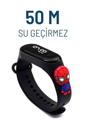 Çocuk Kol Saati Led Dokunmatik Su Geçirmez Spiderman Örümcek Adam LEDWatch