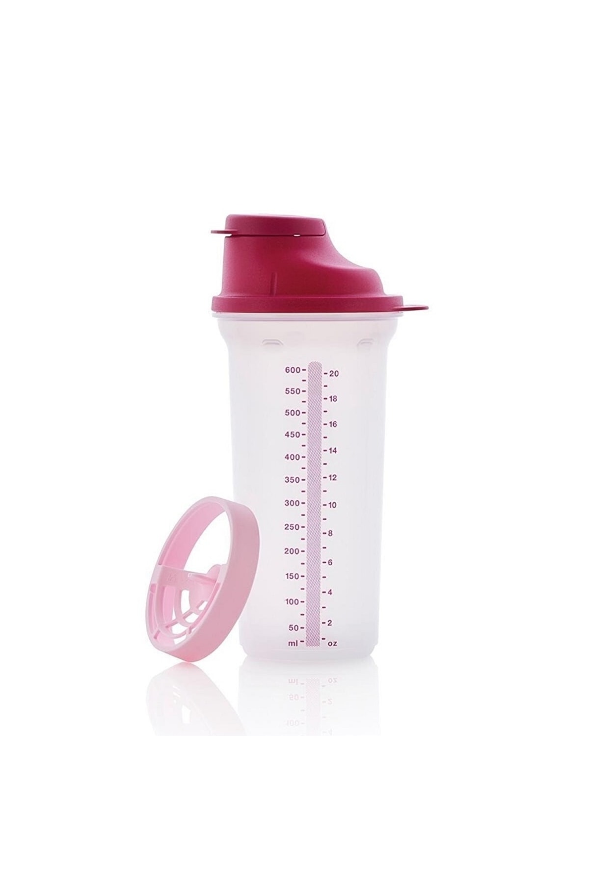 Tupperware Şek Şek 600 Ml Pembe Çırpıcı Karıştırıcı Shaker