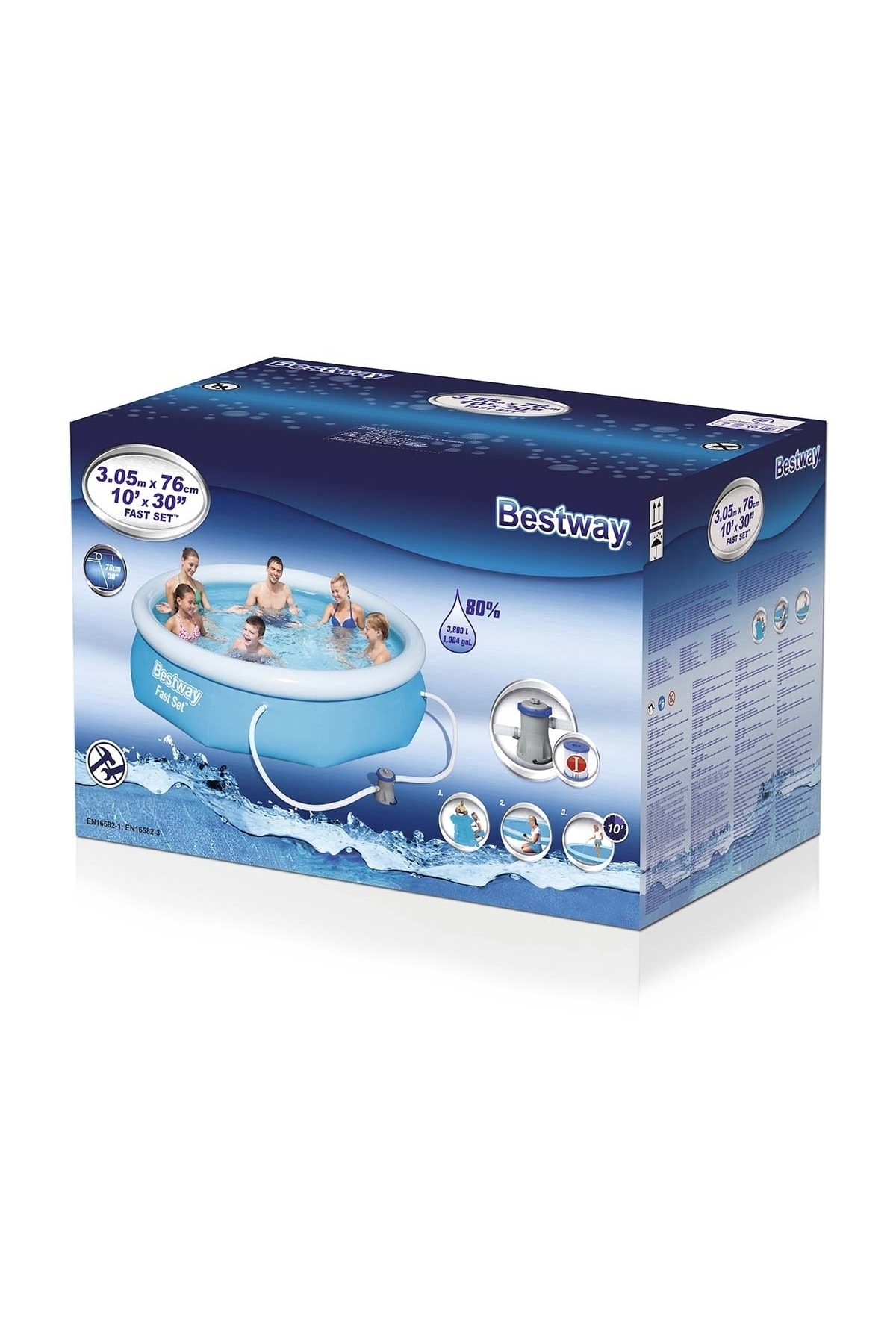 Bestway Şişme Aile Havuzu 305 Cm X 76 Cm 57270 fotoğrafı 2 (önizleme)