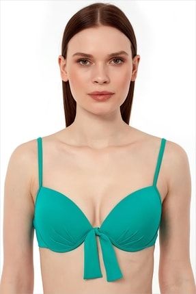 63545 Nil Yeşili Push-up Bikini Üstü