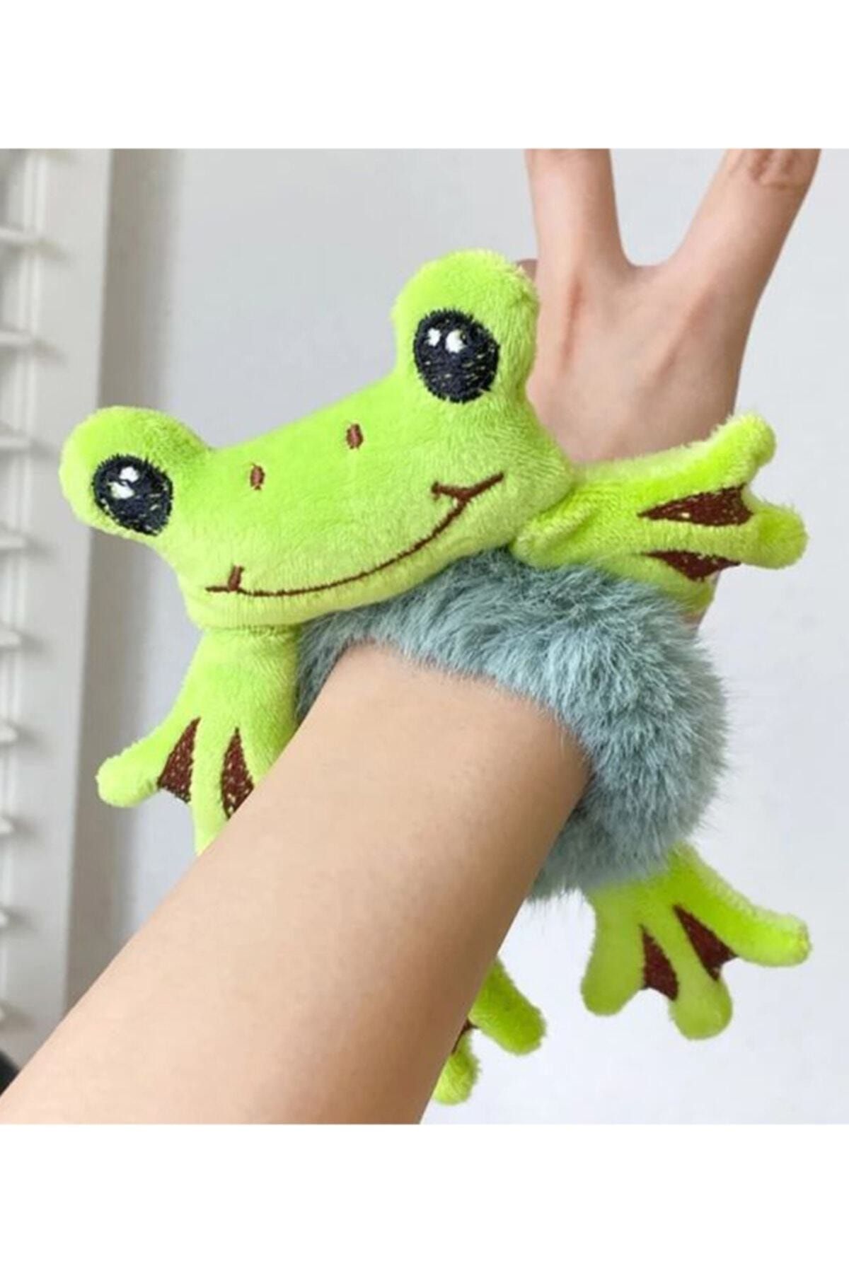 M SS NG Frog Figured Plush Teddy Bear Rubber Buckle Trendyol