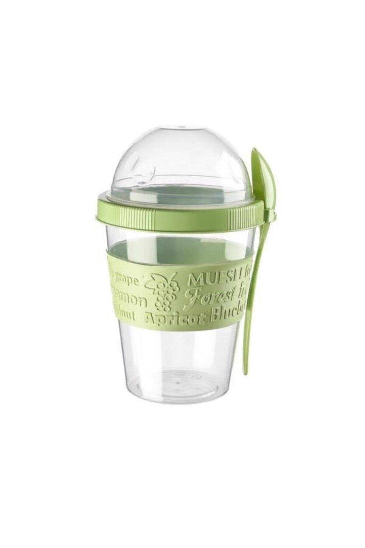 Dükkanönü-Titiz Take'n Go Practical Portable Snack and Yogurt Container with Spoon Ap-9199 3