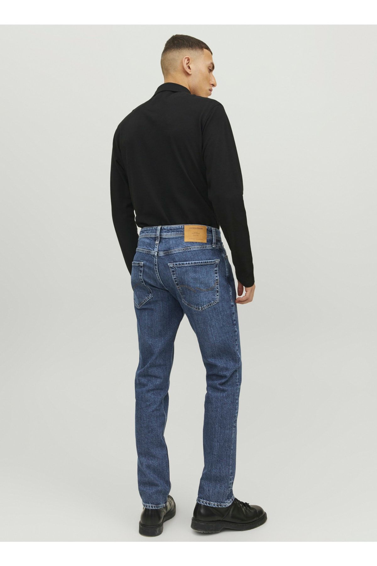 Jack & Jones Normal Bel Dar Mavi Erkek Denim Pantolon Jjıtım