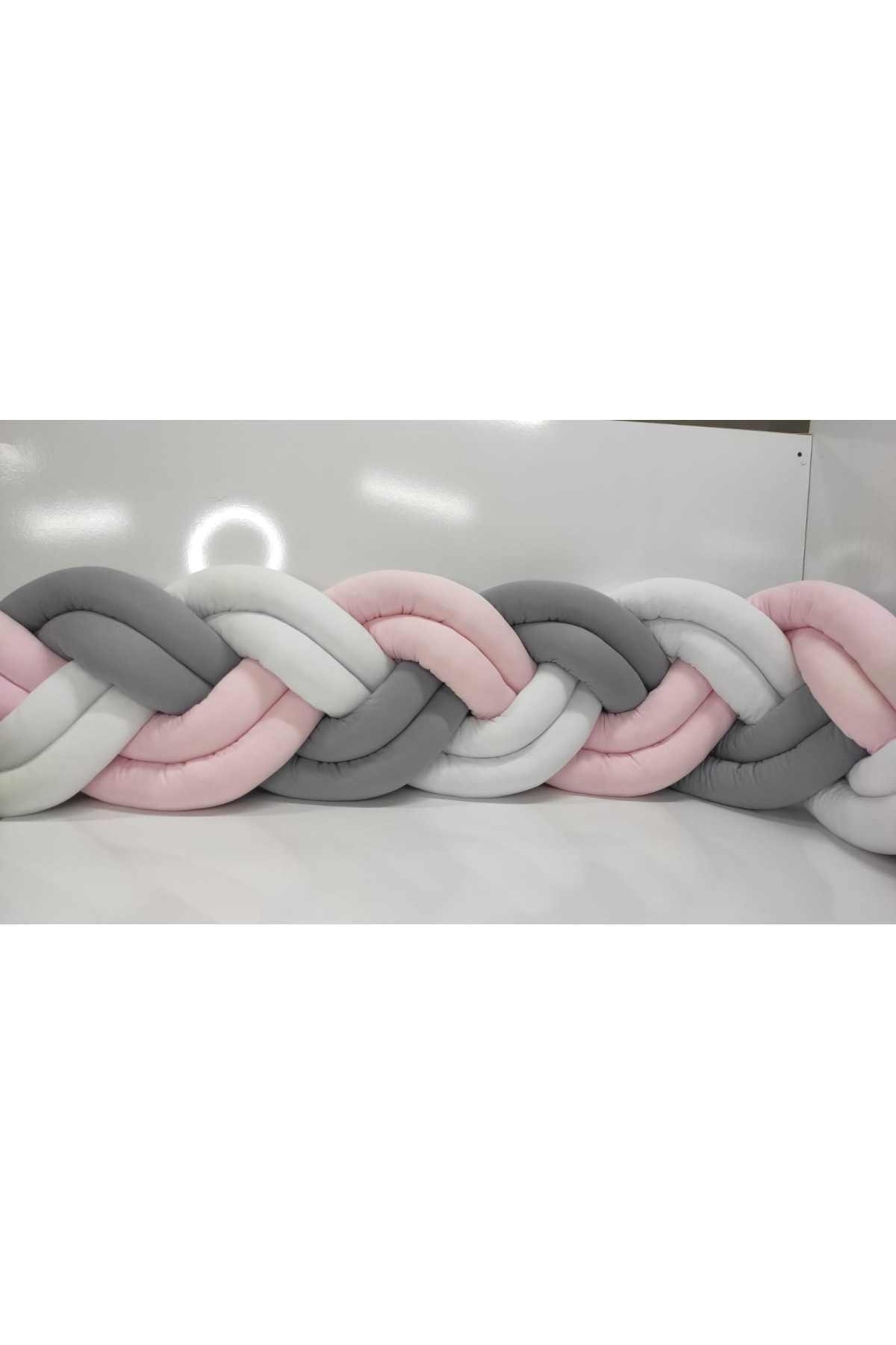 Örgü Korumalık 420 Cm 3 Lü Sarmaşık / 80x130 Anne Yanı Park Beşik - Yatak Koruyucu 4