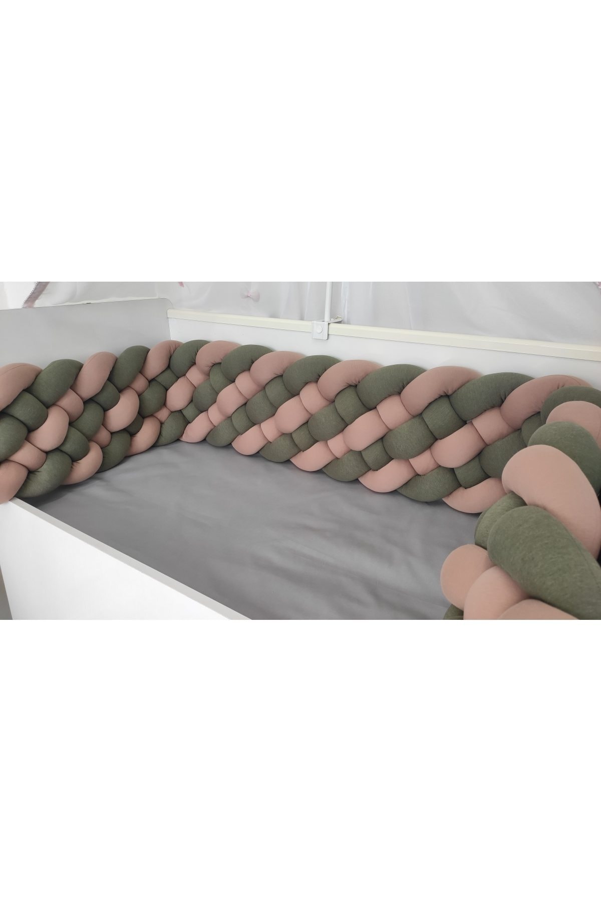 Örgü Korumalık 400 Cm 6 Li Örgü / 70x130 Anne Yanı Park Beşik - Yatak Koruyucu 2