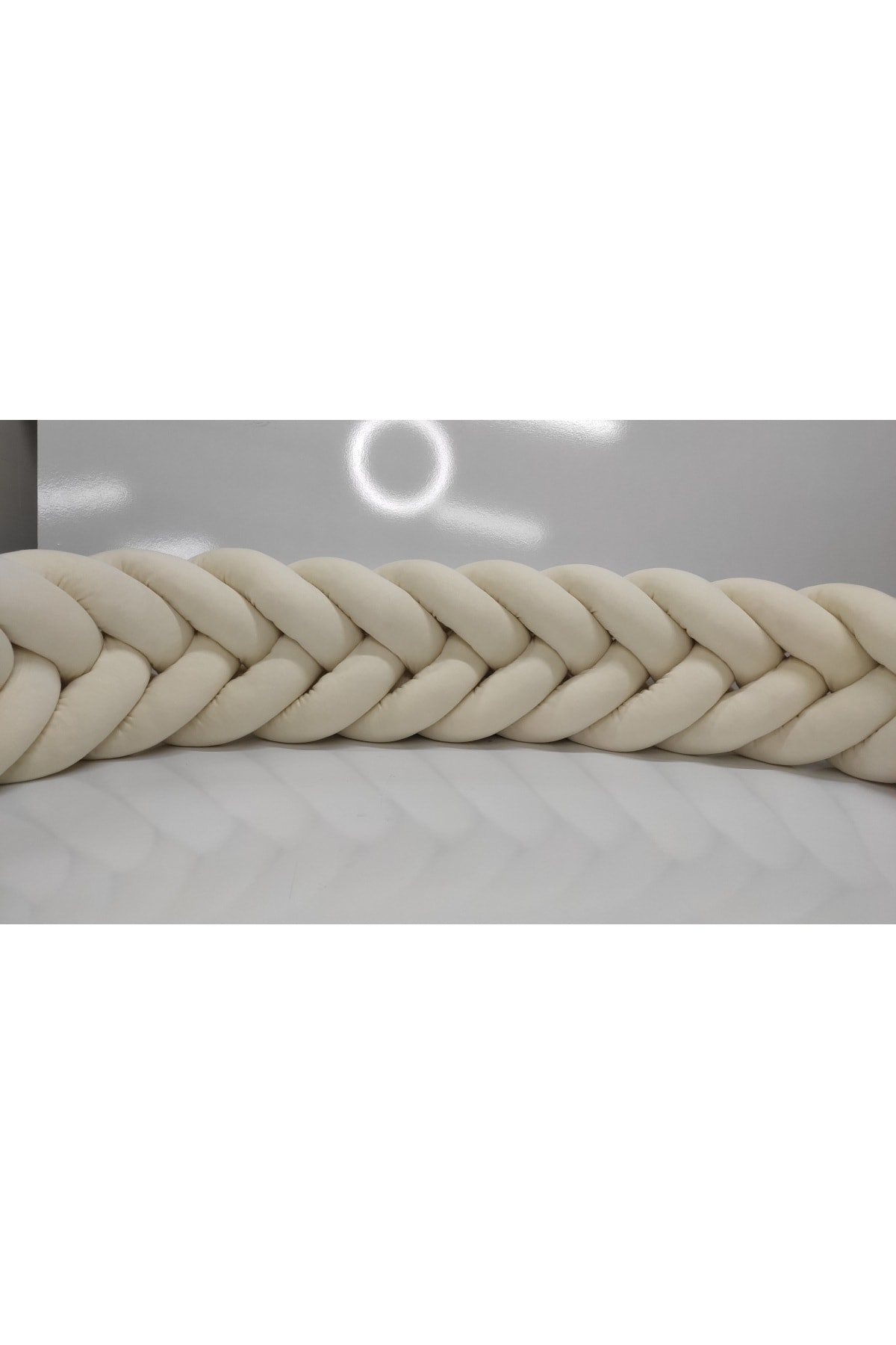 Örgü Korumalık 360 Cm Balık Sırtı / 60x120 Anne Yanı Park Beşik - Yatak Koruyucu 2