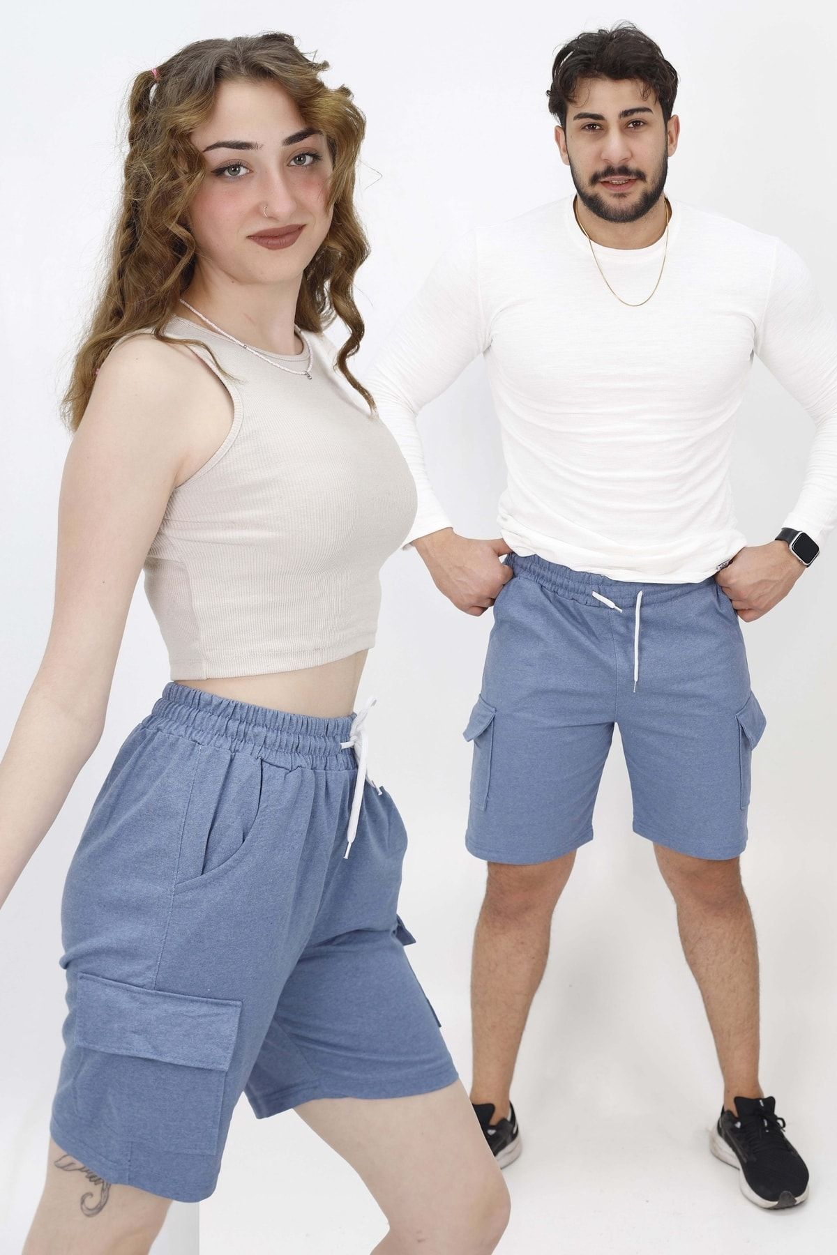 GNL Sports Erkek Unisex Kargo Cepli Şort VB7080