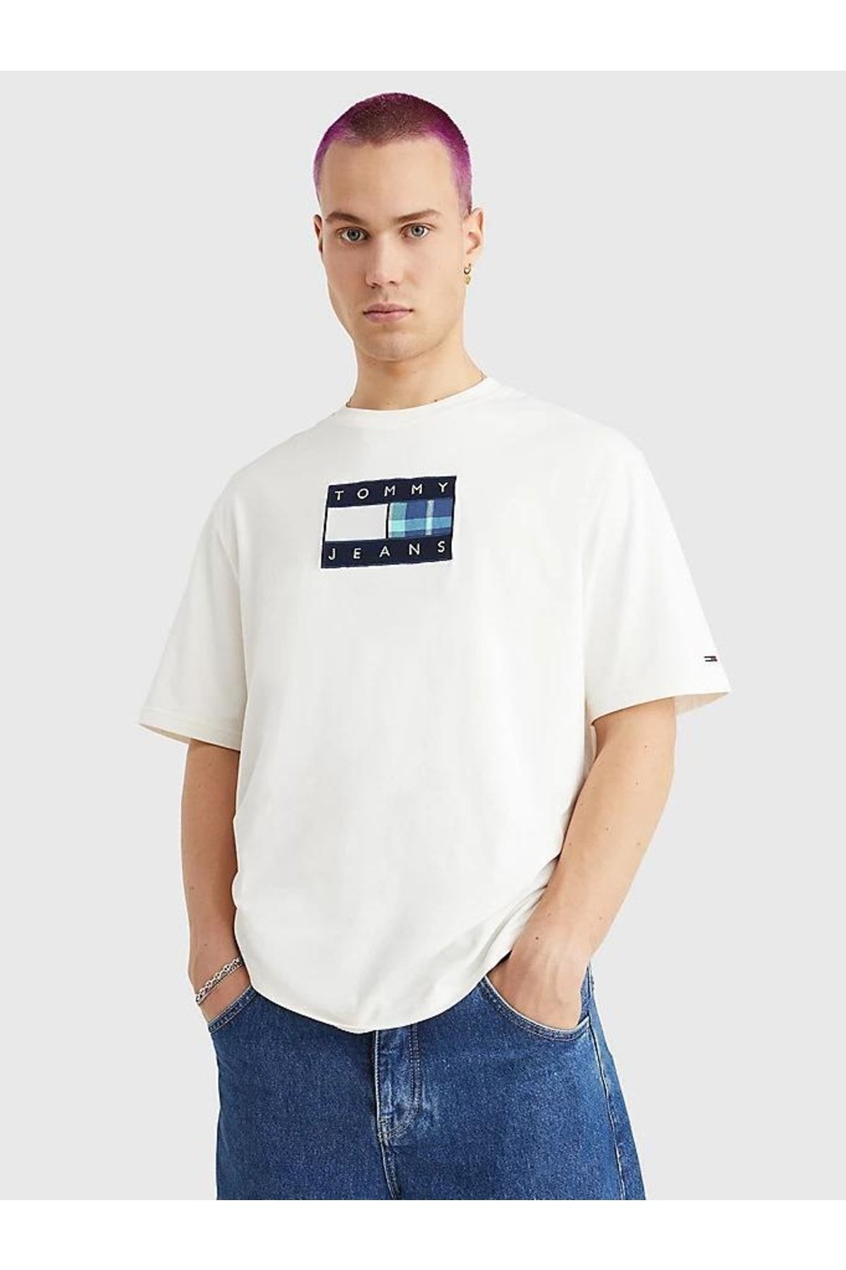 Tommy Hilfiger Tjm Skater Tartan Flag Tee