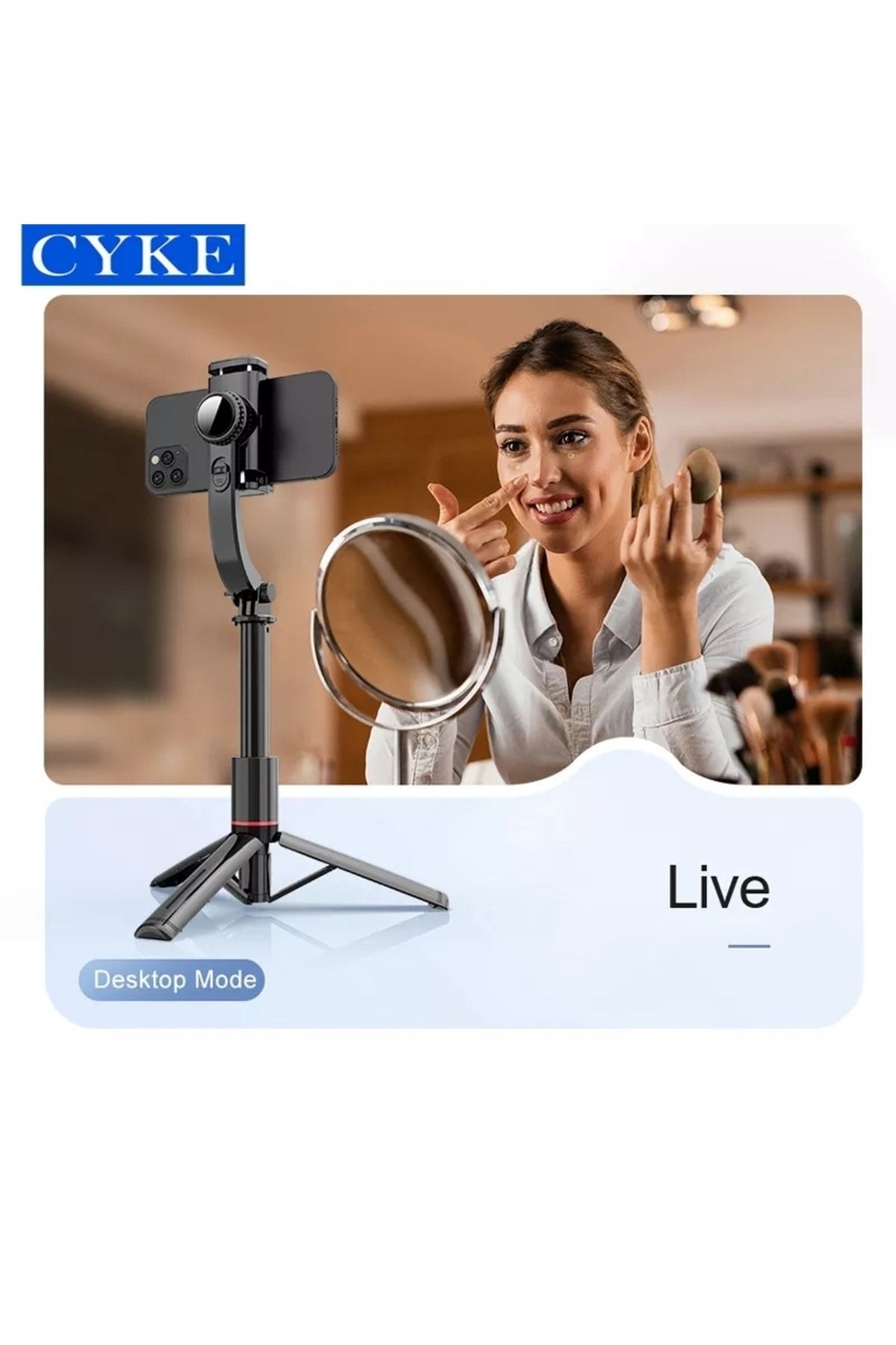 P19 Gimbal 3 Eksenli Telefon Ve Kamera Sabitleyici Bluetooth Selfie