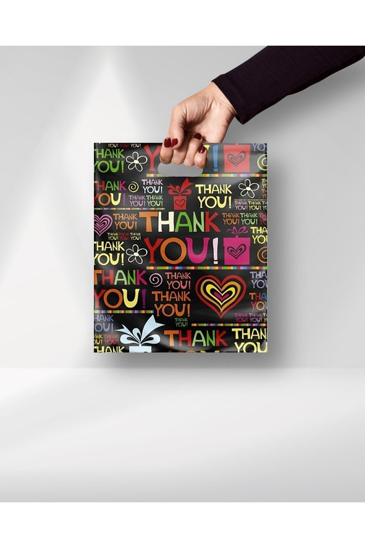 Takviyeli Renkli Mağaza Poşeti No:3 33x45cm 50 Adet