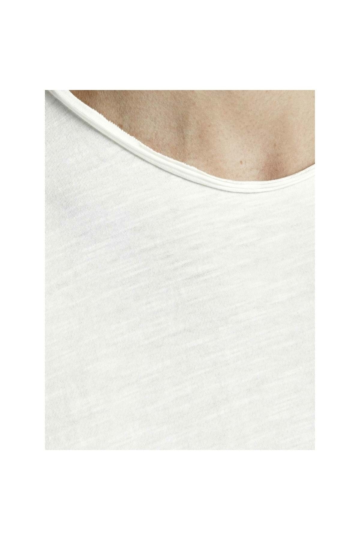 تیشرت مردانه سفید جک اند جونز | ST06023 اورجینال - تصویر 4