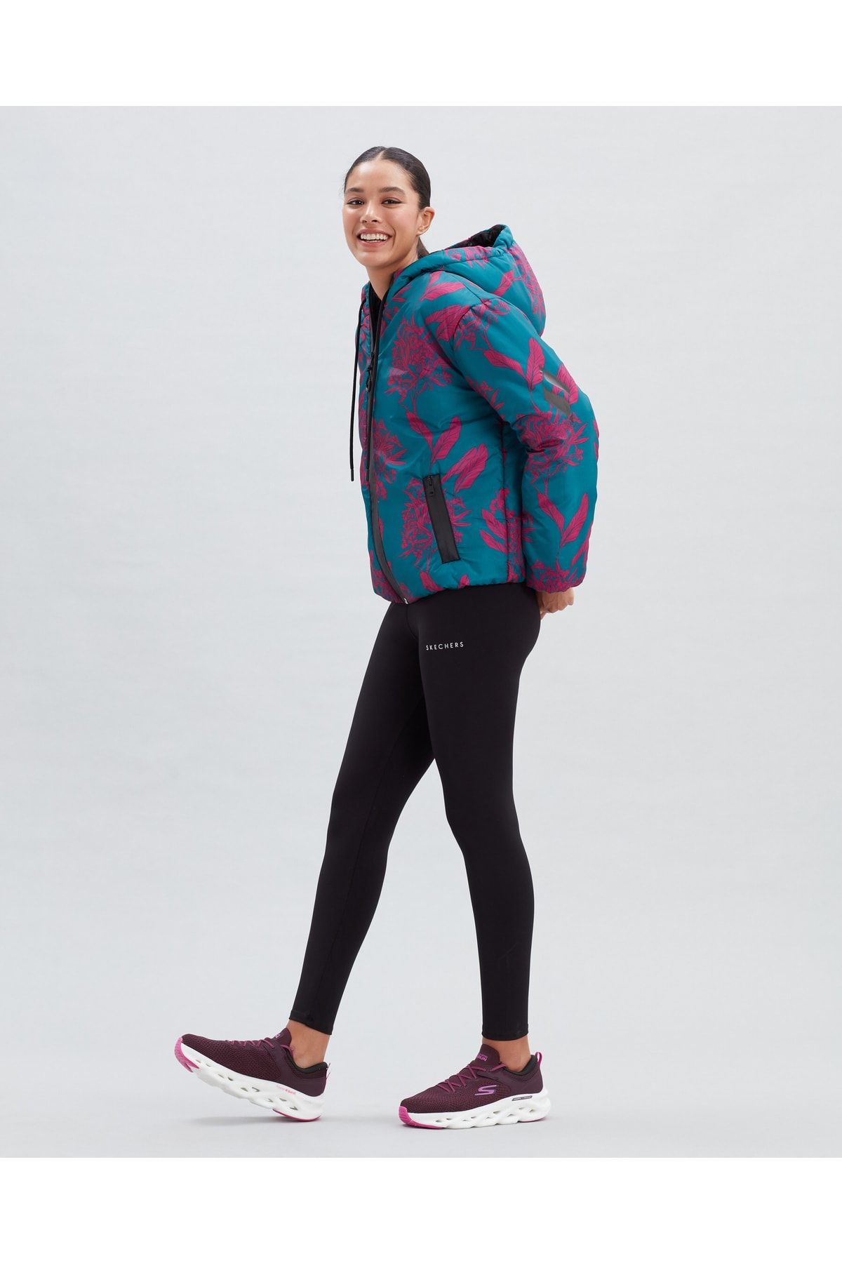Skechers jacket shop orange