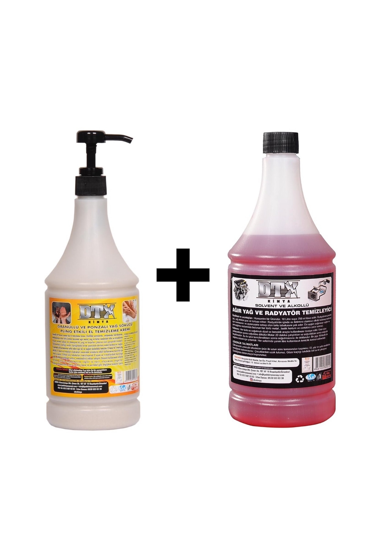 Granürlü El Temizleme Kremi ( Sabunu ) 1 kg & Alkollü Intercooler Temizleme Sıvısı 500 ml
