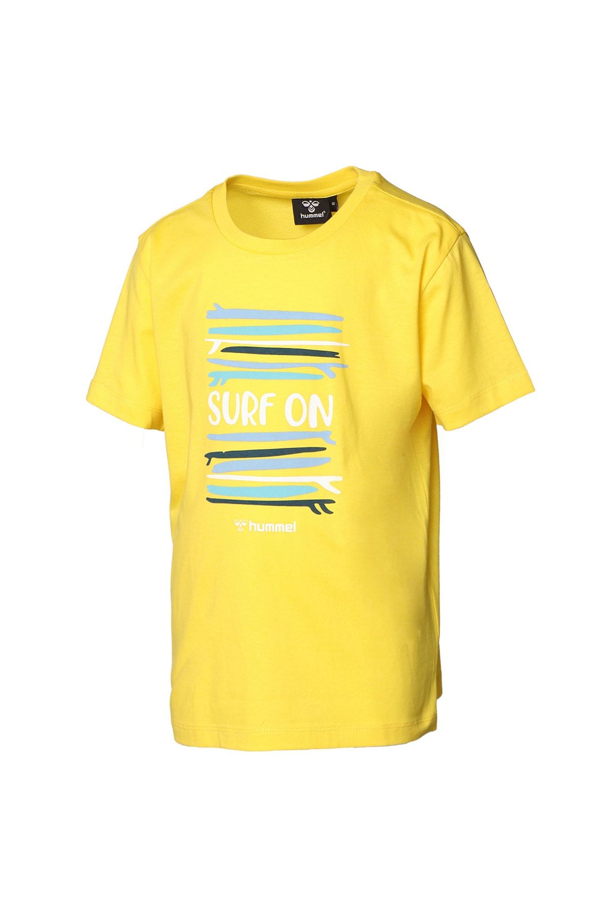 hummel تی شرت پسر زرد چاپ شده 911682-5102 HMLPACO S/S