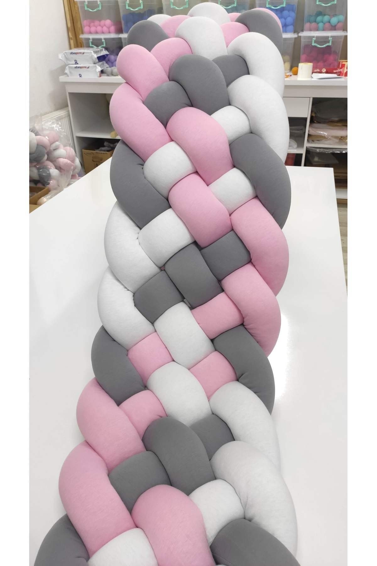 Örgü Korumalık 500 Cm 6 Li Örgü / 90x190 Montessori Yatak Koruyucu 4