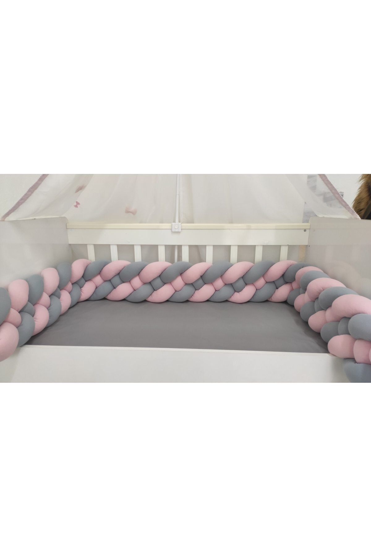 320 Cm 4'lü Örgü Koruma / Beşik - Yatak Koruyucu 3