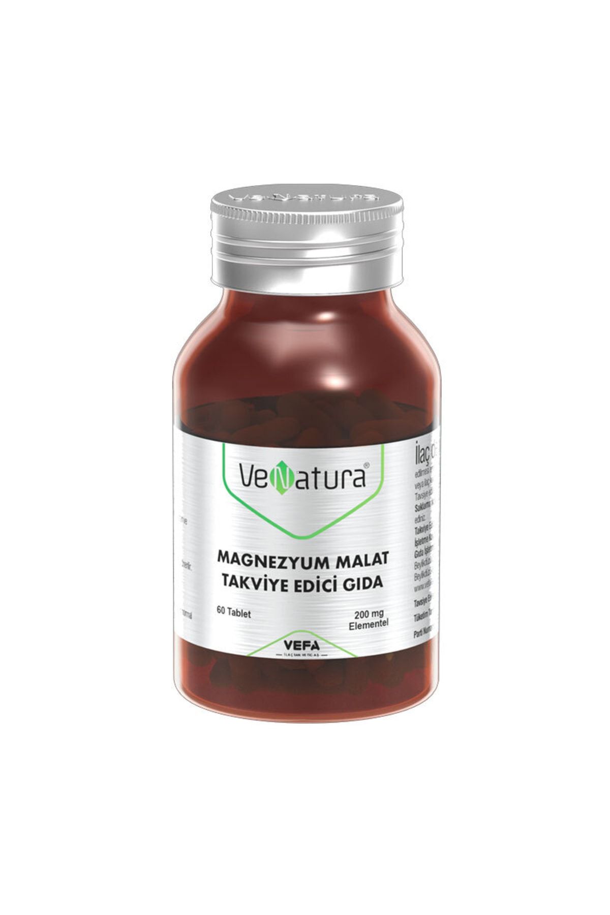 VeNatura Magnezyum Malat Takviye Edici Gıda 200 Mg 60 Tablet