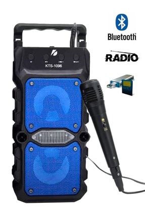 Bluetooth Hoparlör Parti Hoparlörü Karaoke Mikrofon Hediyeli Işıklı Ses Bombası Radyo Usb Sd Girişli resolutkaraoke