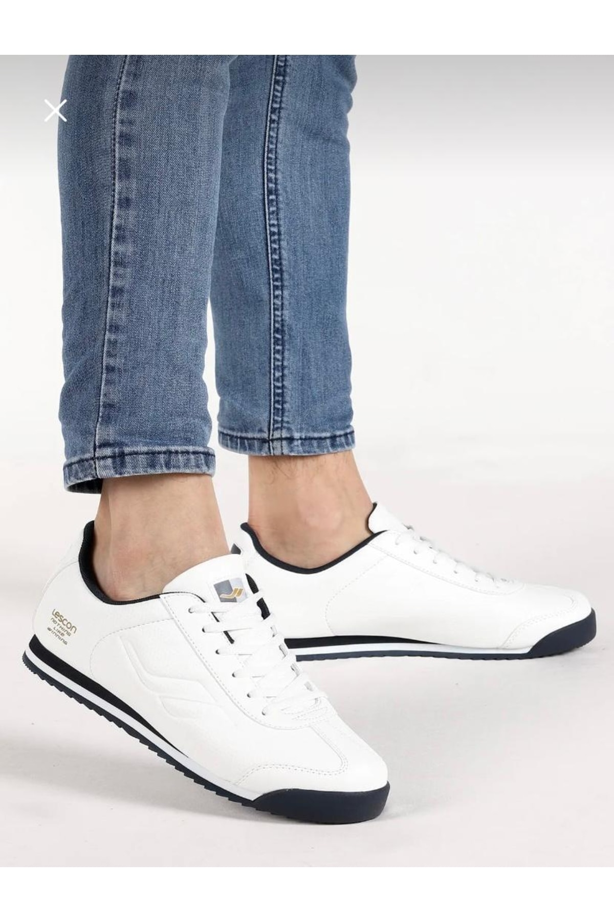 Lescon Erkek Beyaz Cilt Spor Ayakkabı Yenilikçi Tarzıyla Şıklığı Ve Konforu Bir Arada Sunan Model