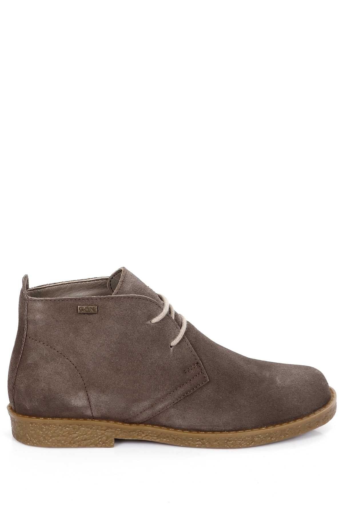 GÖNDERİ(R) Stiefelette Braun Flacher Absatz FN7197