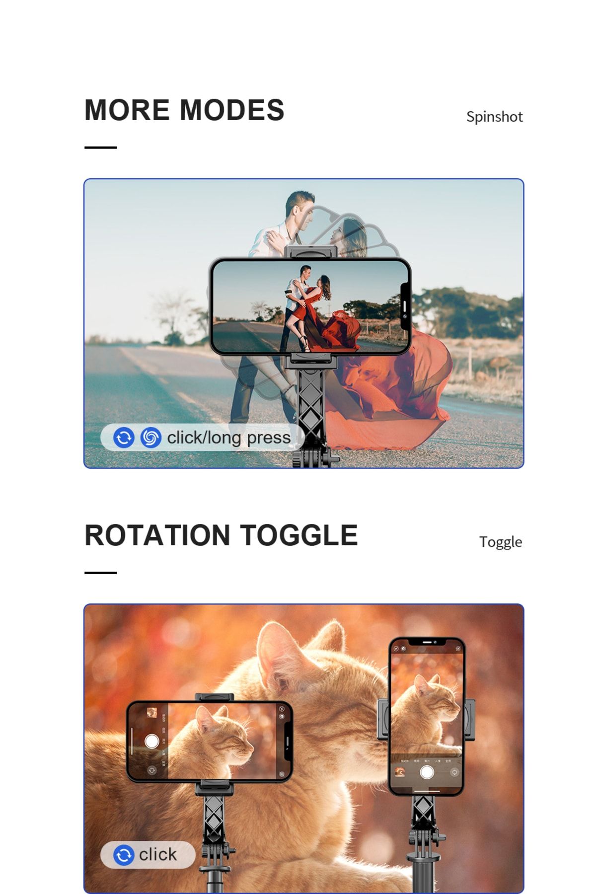 P19 Gimbal 3 Eksenli Telefon Ve Kamera Sabitleyici Bluetooth Selfie