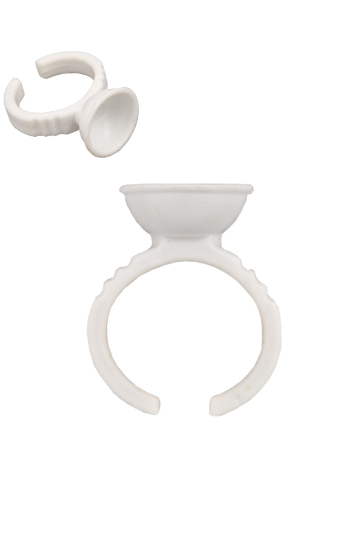 ARMONİKONYA 100 Adet Içi Oval Yüzük Microblading Ve Ipek Kirpik Için