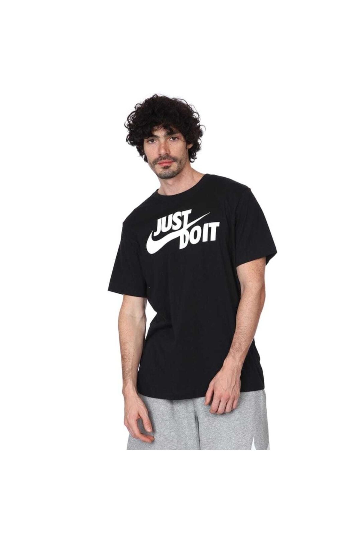 T-shirt Noir Homme Nike Just Do It Swoosh